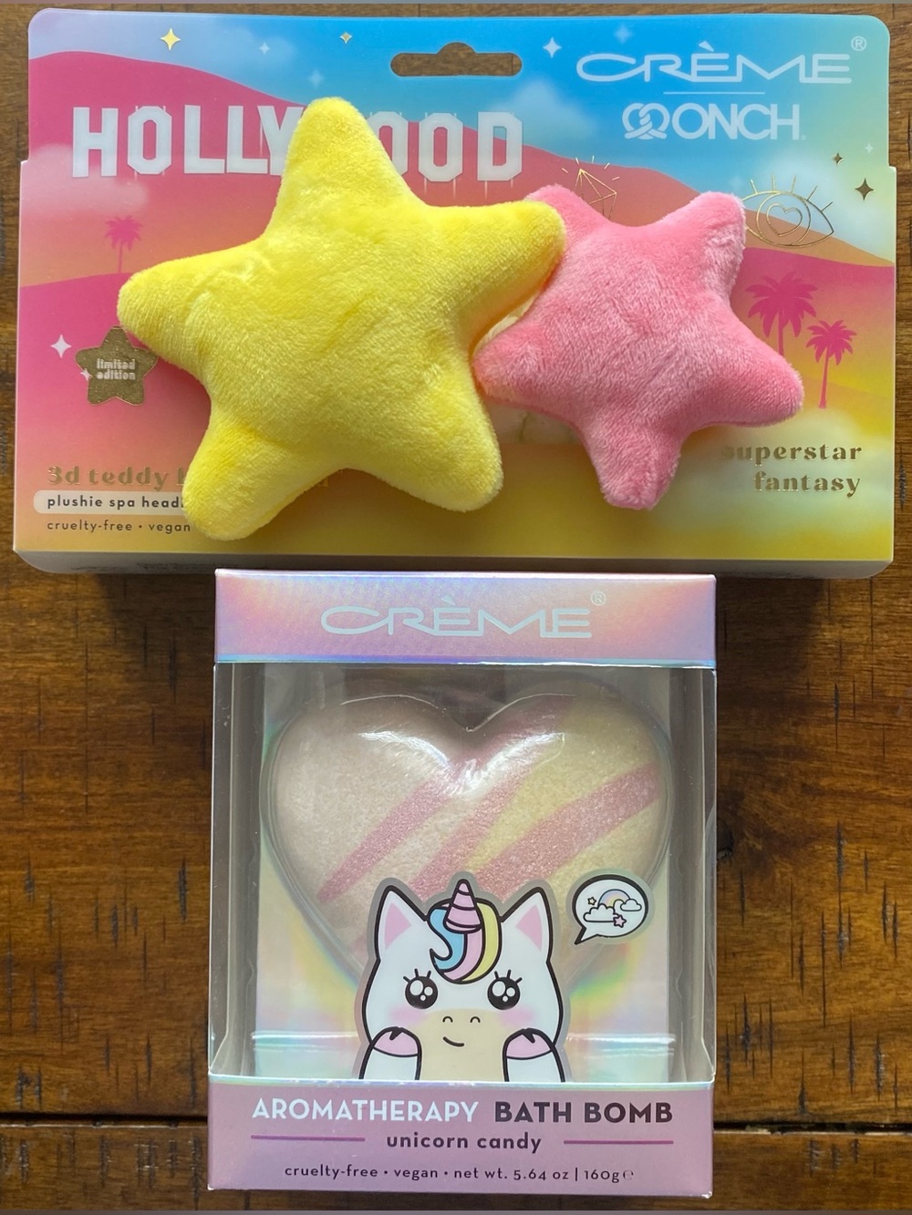 •NEW•The Crème Shop 3D Teddy Headyband + Aromatherapy Bath Bomb